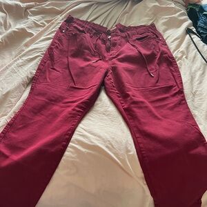 Stylish Burgundy Judy Blues Colored Jeans